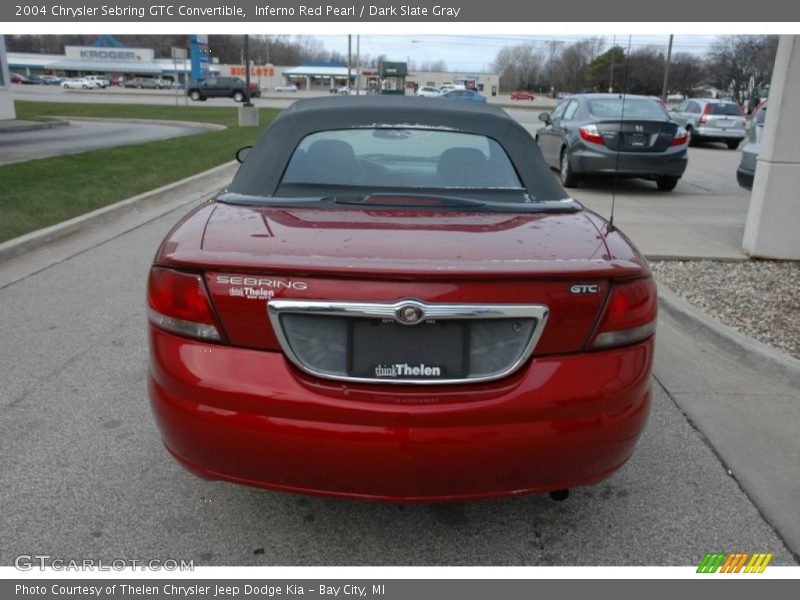Inferno Red Pearl / Dark Slate Gray 2004 Chrysler Sebring GTC Convertible