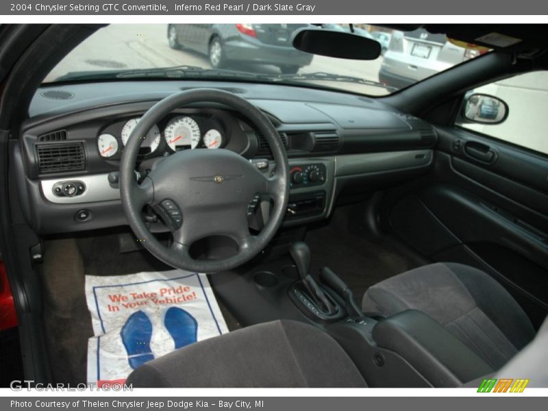 Inferno Red Pearl / Dark Slate Gray 2004 Chrysler Sebring GTC Convertible