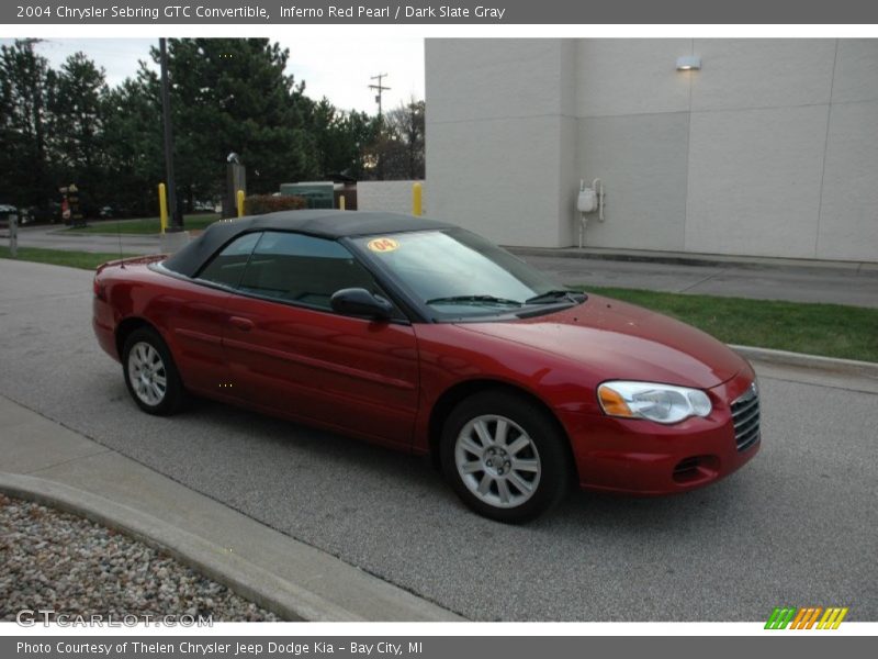 Inferno Red Pearl / Dark Slate Gray 2004 Chrysler Sebring GTC Convertible