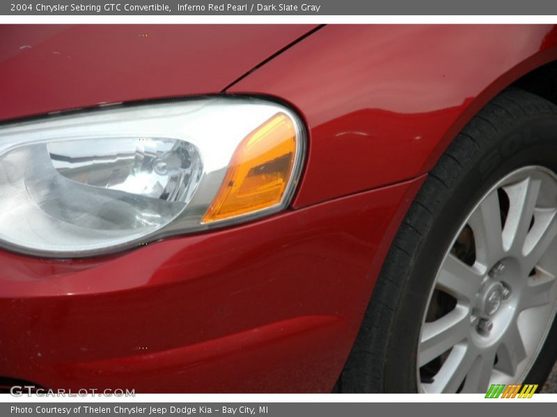 Inferno Red Pearl / Dark Slate Gray 2004 Chrysler Sebring GTC Convertible