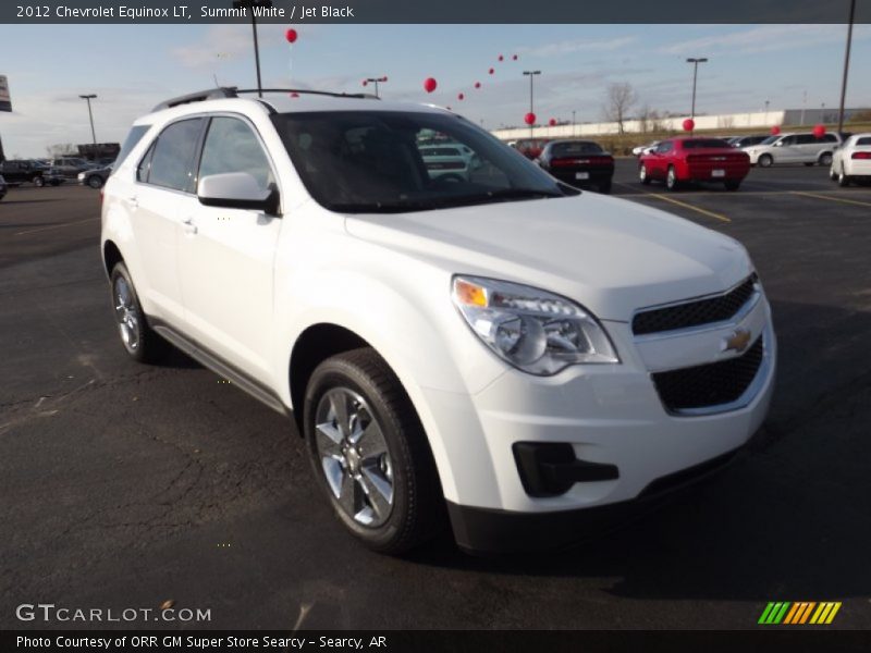 Summit White / Jet Black 2012 Chevrolet Equinox LT