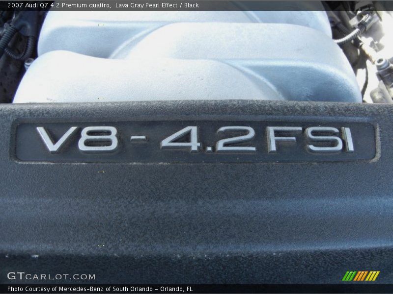 Lava Gray Pearl Effect / Black 2007 Audi Q7 4.2 Premium quattro