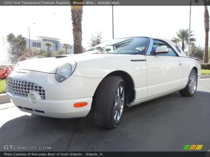 Whisper White / Midnight Black 2002 Ford Thunderbird Premium Roadster