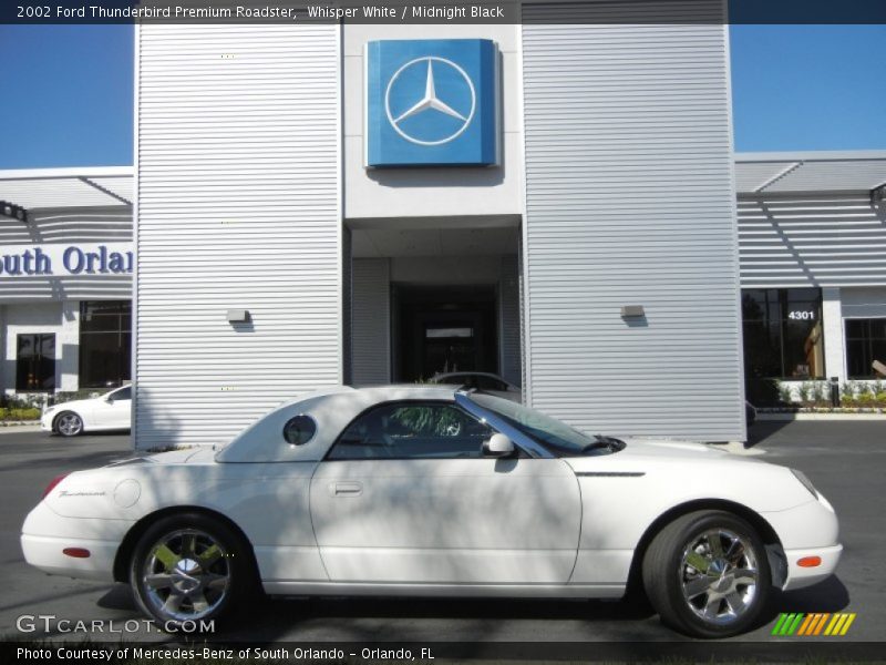 Whisper White / Midnight Black 2002 Ford Thunderbird Premium Roadster