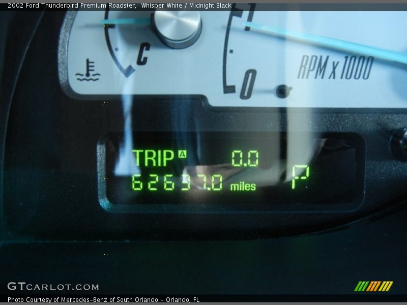 Whisper White / Midnight Black 2002 Ford Thunderbird Premium Roadster