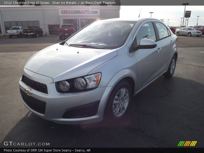 Silver Ice Metallic / Jet Black/Dark Titanium 2012 Chevrolet Sonic LS Sedan