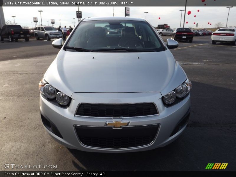 Silver Ice Metallic / Jet Black/Dark Titanium 2012 Chevrolet Sonic LS Sedan