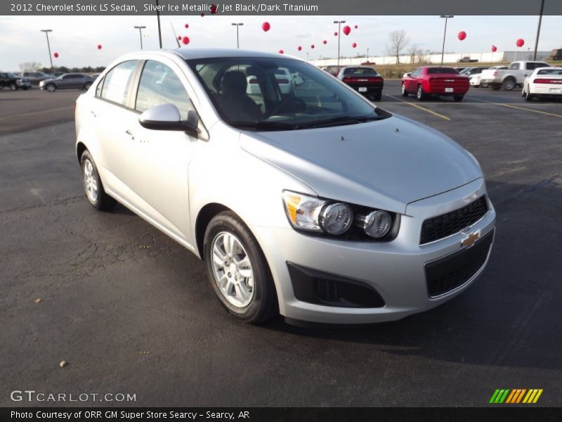 Silver Ice Metallic / Jet Black/Dark Titanium 2012 Chevrolet Sonic LS Sedan
