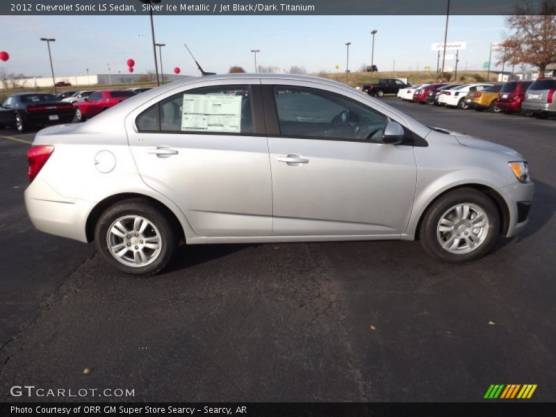 Silver Ice Metallic / Jet Black/Dark Titanium 2012 Chevrolet Sonic LS Sedan