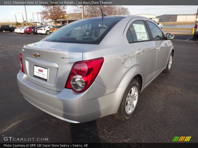 Silver Ice Metallic / Jet Black/Dark Titanium 2012 Chevrolet Sonic LS Sedan