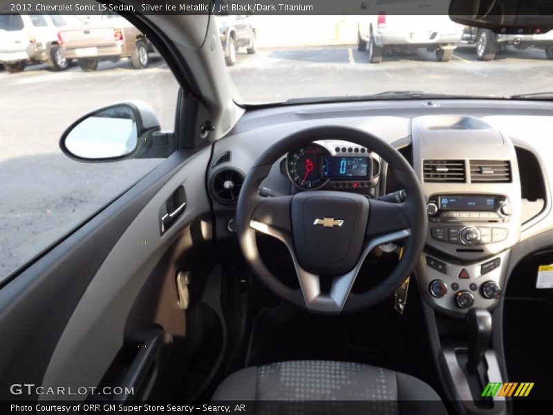 Silver Ice Metallic / Jet Black/Dark Titanium 2012 Chevrolet Sonic LS Sedan