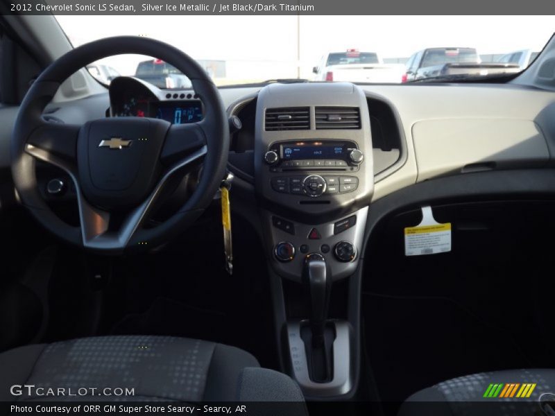 Silver Ice Metallic / Jet Black/Dark Titanium 2012 Chevrolet Sonic LS Sedan