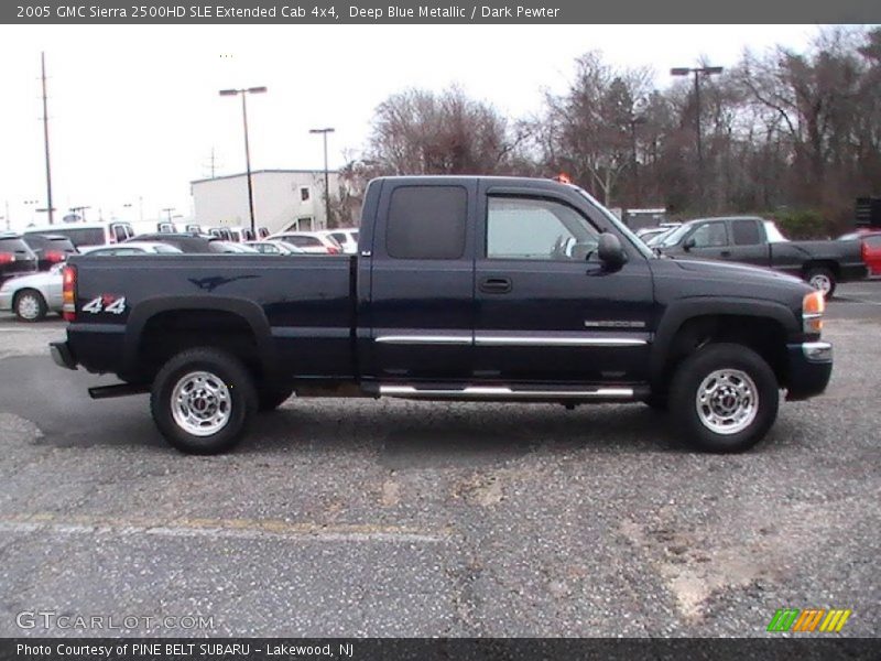 Deep Blue Metallic / Dark Pewter 2005 GMC Sierra 2500HD SLE Extended Cab 4x4