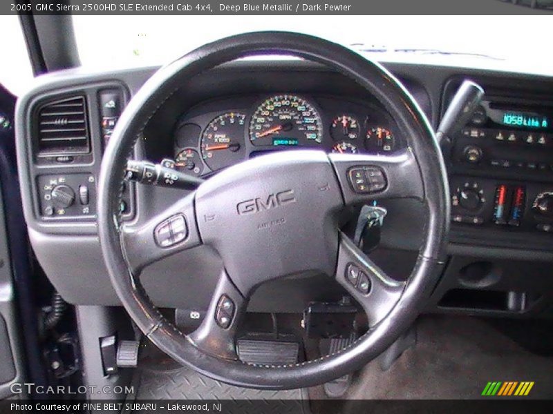 Deep Blue Metallic / Dark Pewter 2005 GMC Sierra 2500HD SLE Extended Cab 4x4