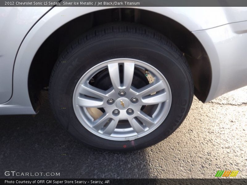 Silver Ice Metallic / Jet Black/Dark Titanium 2012 Chevrolet Sonic LS Sedan