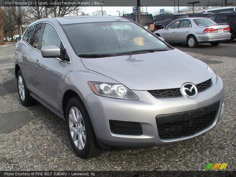 Liquid Platinum Metallic / Black 2007 Mazda CX-7 Sport