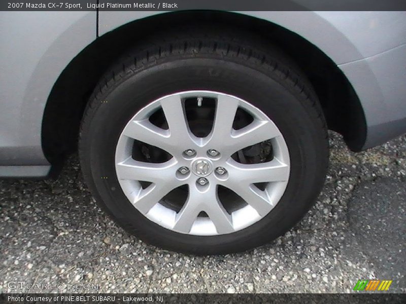Liquid Platinum Metallic / Black 2007 Mazda CX-7 Sport