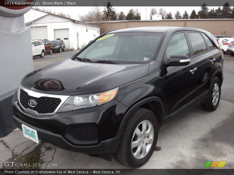 Ebony Black / Black 2011 Kia Sorento LX