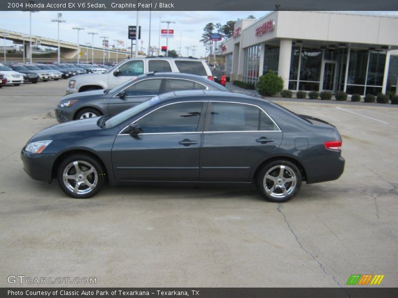 Graphite Pearl / Black 2004 Honda Accord EX V6 Sedan