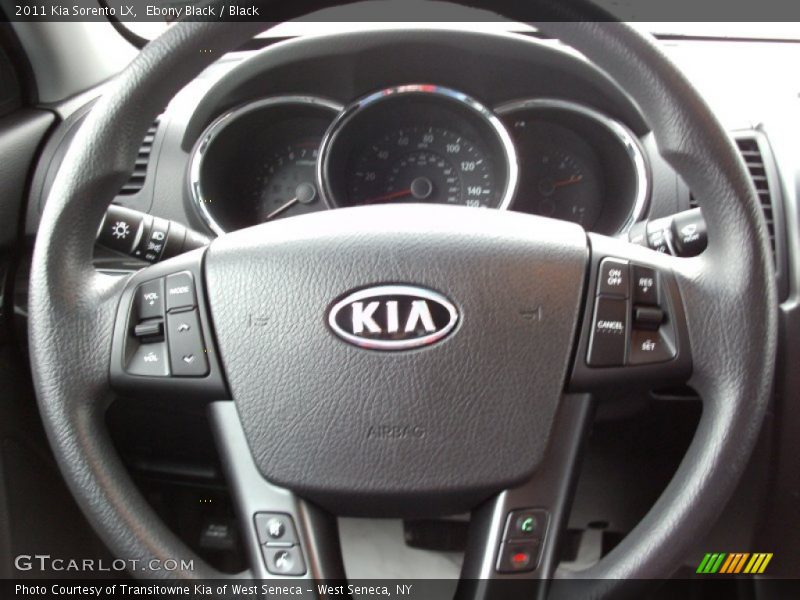 Ebony Black / Black 2011 Kia Sorento LX