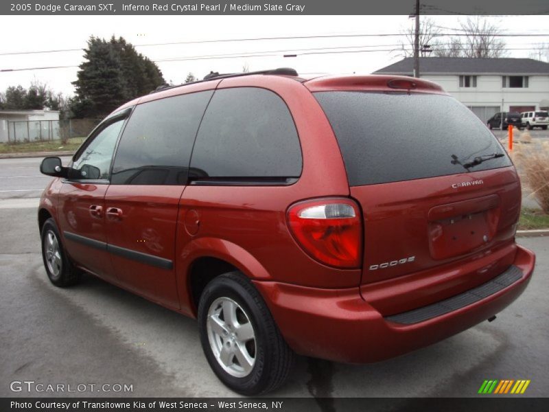 Inferno Red Crystal Pearl / Medium Slate Gray 2005 Dodge Caravan SXT
