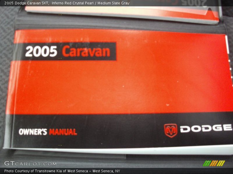Inferno Red Crystal Pearl / Medium Slate Gray 2005 Dodge Caravan SXT