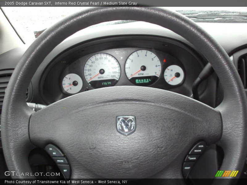 Inferno Red Crystal Pearl / Medium Slate Gray 2005 Dodge Caravan SXT