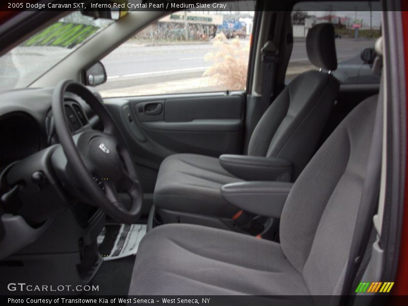 Inferno Red Crystal Pearl / Medium Slate Gray 2005 Dodge Caravan SXT