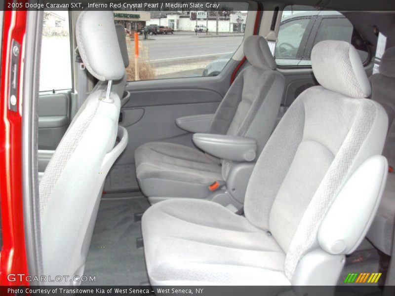 Inferno Red Crystal Pearl / Medium Slate Gray 2005 Dodge Caravan SXT