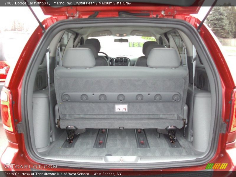 Inferno Red Crystal Pearl / Medium Slate Gray 2005 Dodge Caravan SXT