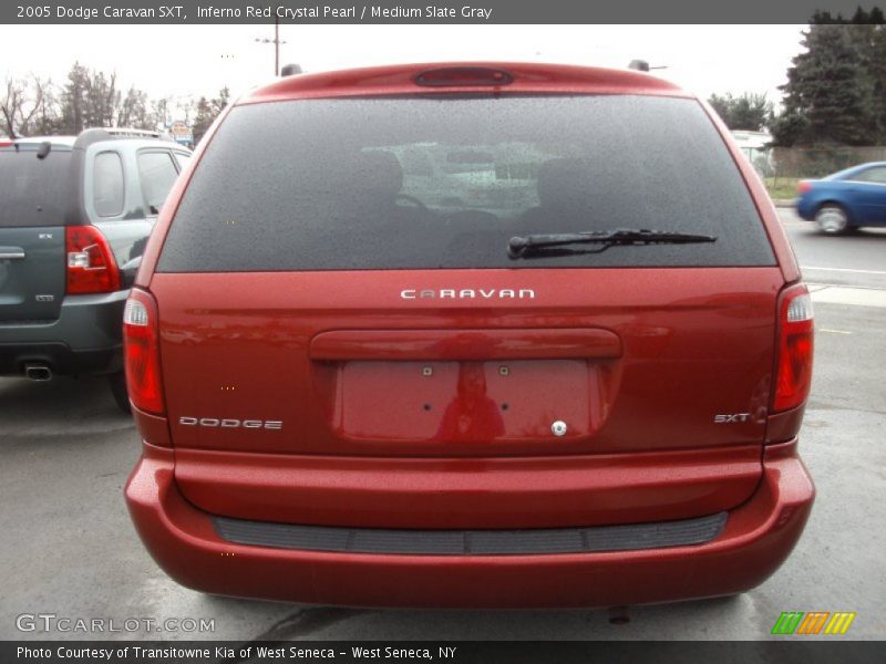 Inferno Red Crystal Pearl / Medium Slate Gray 2005 Dodge Caravan SXT
