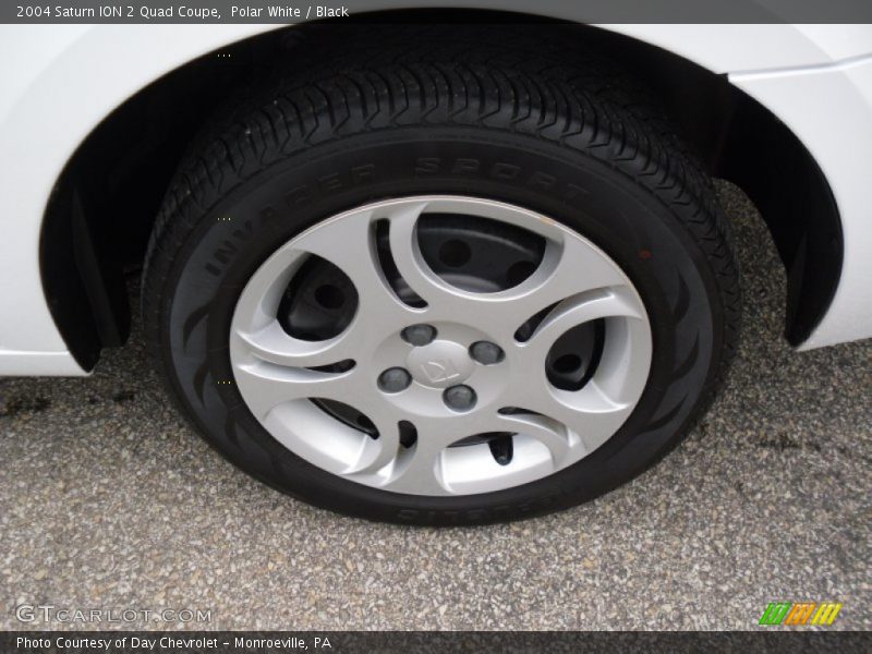 Polar White / Black 2004 Saturn ION 2 Quad Coupe