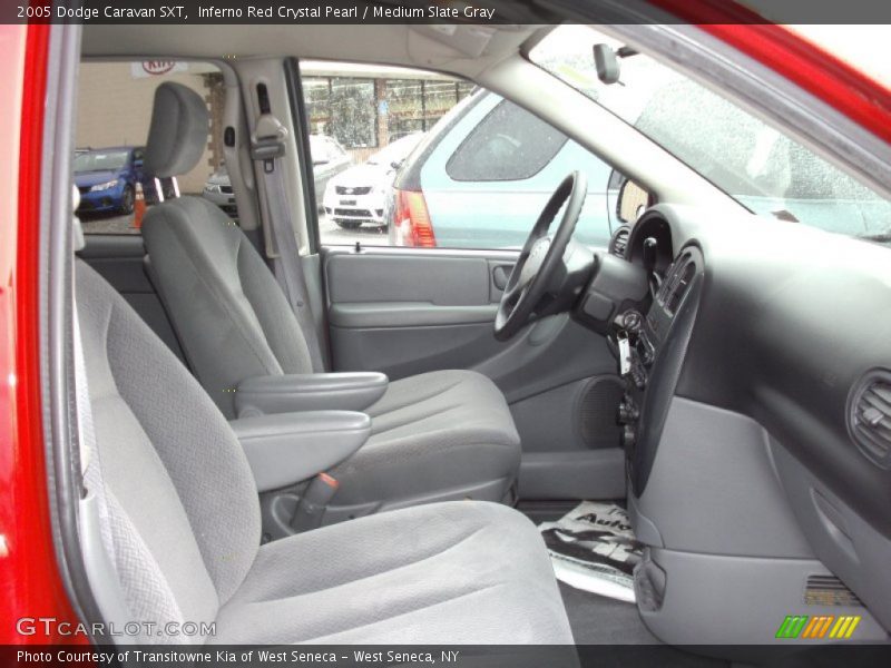 Inferno Red Crystal Pearl / Medium Slate Gray 2005 Dodge Caravan SXT