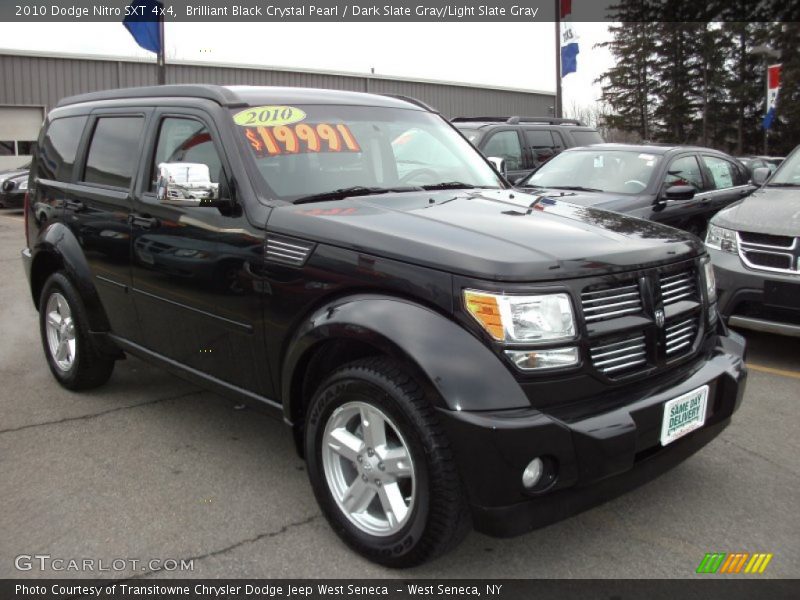 Brilliant Black Crystal Pearl / Dark Slate Gray/Light Slate Gray 2010 Dodge Nitro SXT 4x4