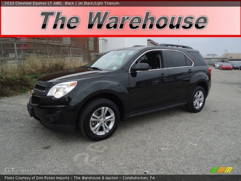 Black / Jet Black/Light Titanium 2010 Chevrolet Equinox LT AWD
