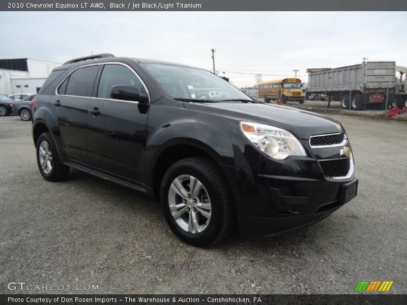 Black / Jet Black/Light Titanium 2010 Chevrolet Equinox LT AWD