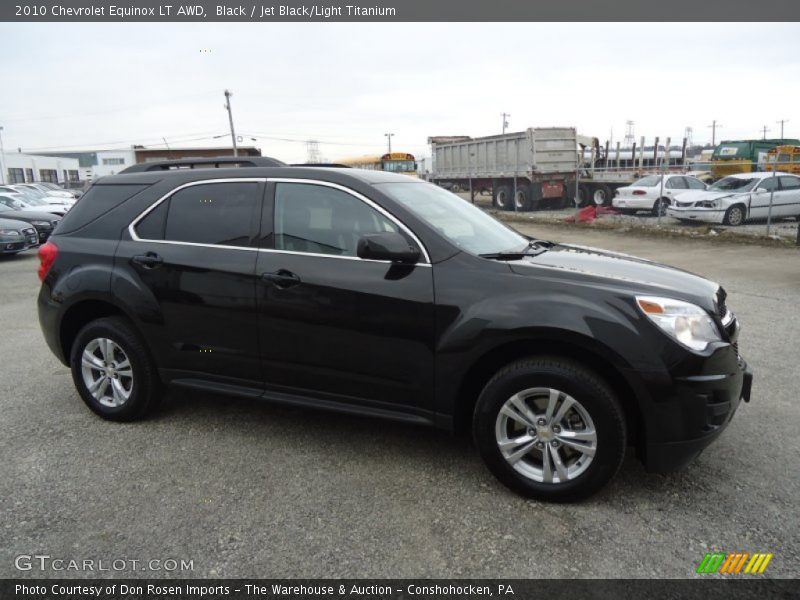 Black / Jet Black/Light Titanium 2010 Chevrolet Equinox LT AWD