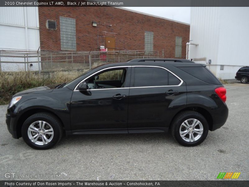 Black / Jet Black/Light Titanium 2010 Chevrolet Equinox LT AWD
