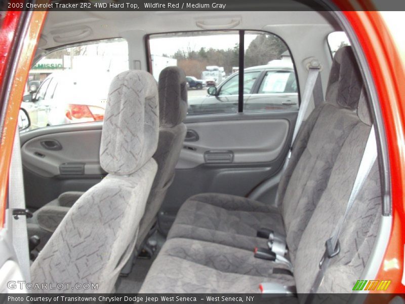 Wildfire Red / Medium Gray 2003 Chevrolet Tracker ZR2 4WD Hard Top