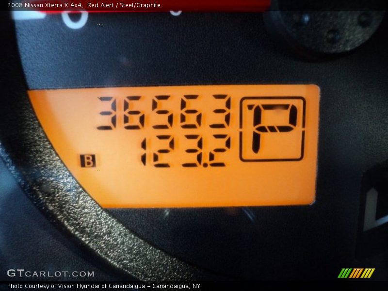 Red Alert / Steel/Graphite 2008 Nissan Xterra X 4x4