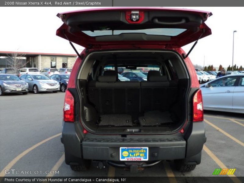 Red Alert / Steel/Graphite 2008 Nissan Xterra X 4x4