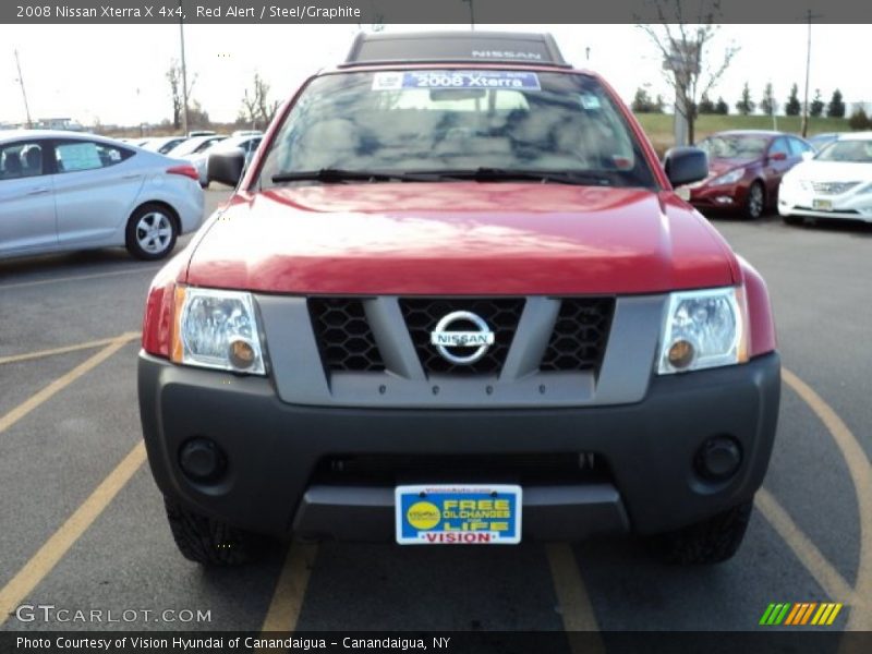 Red Alert / Steel/Graphite 2008 Nissan Xterra X 4x4