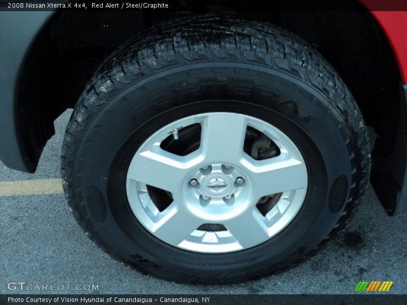 Red Alert / Steel/Graphite 2008 Nissan Xterra X 4x4