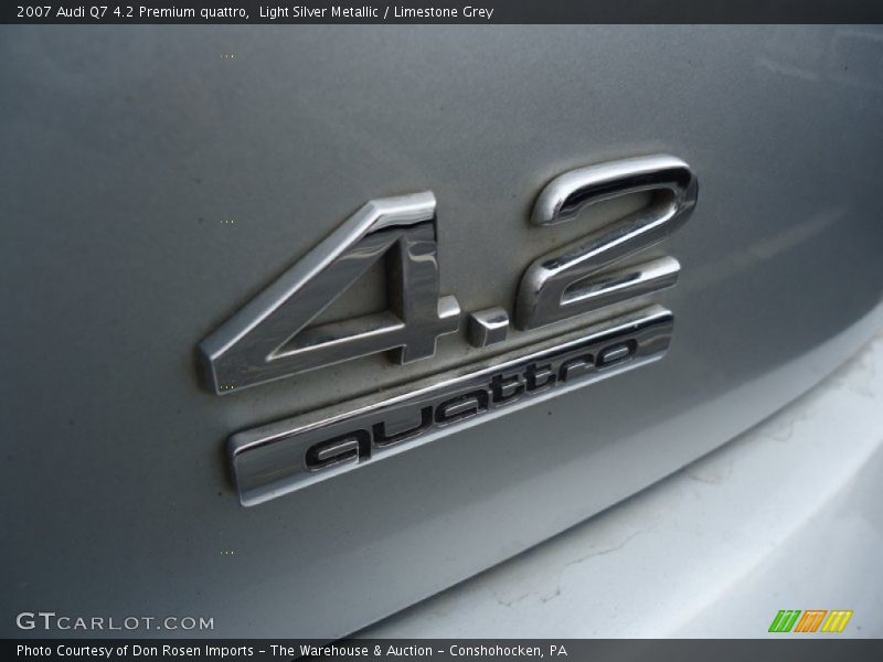 Light Silver Metallic / Limestone Grey 2007 Audi Q7 4.2 Premium quattro