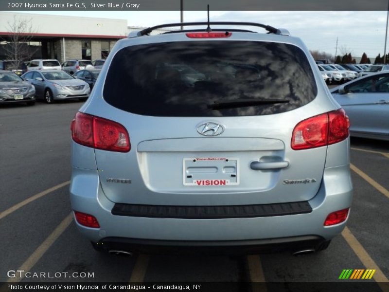 Silver Blue / Gray 2007 Hyundai Santa Fe GLS