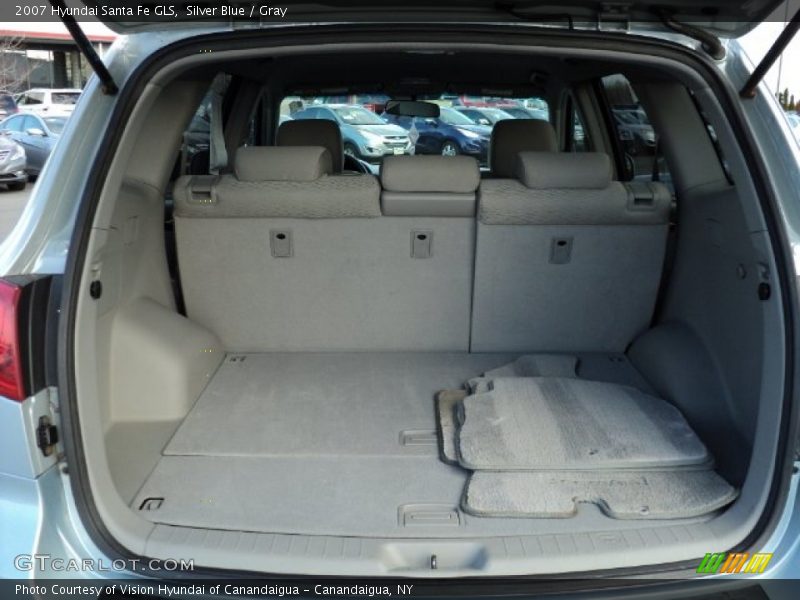 Silver Blue / Gray 2007 Hyundai Santa Fe GLS