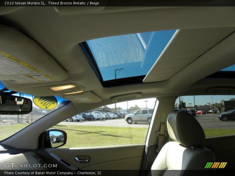 Tinted Bronze Metallic / Beige 2010 Nissan Murano SL