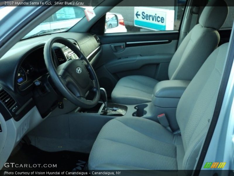 Silver Blue / Gray 2007 Hyundai Santa Fe GLS