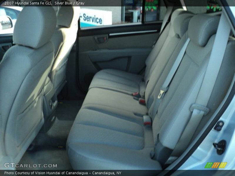 Silver Blue / Gray 2007 Hyundai Santa Fe GLS