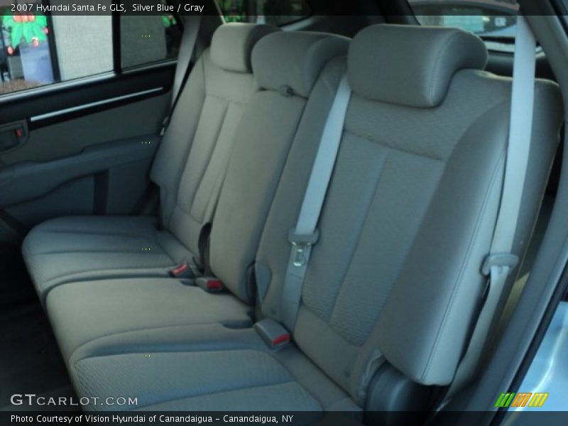 Silver Blue / Gray 2007 Hyundai Santa Fe GLS
